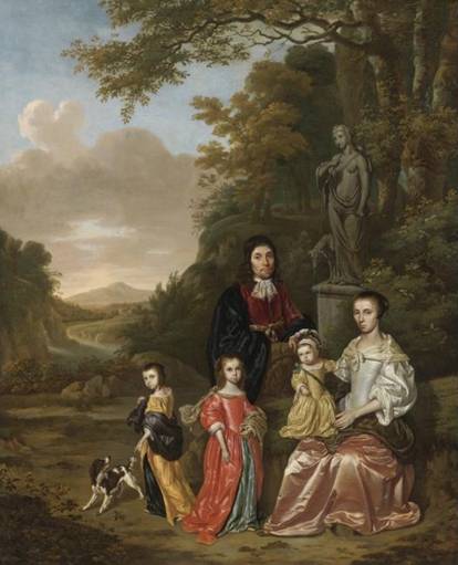 The Loth Family 1660   by Jean le Ducq    Sothebys Sale N08712